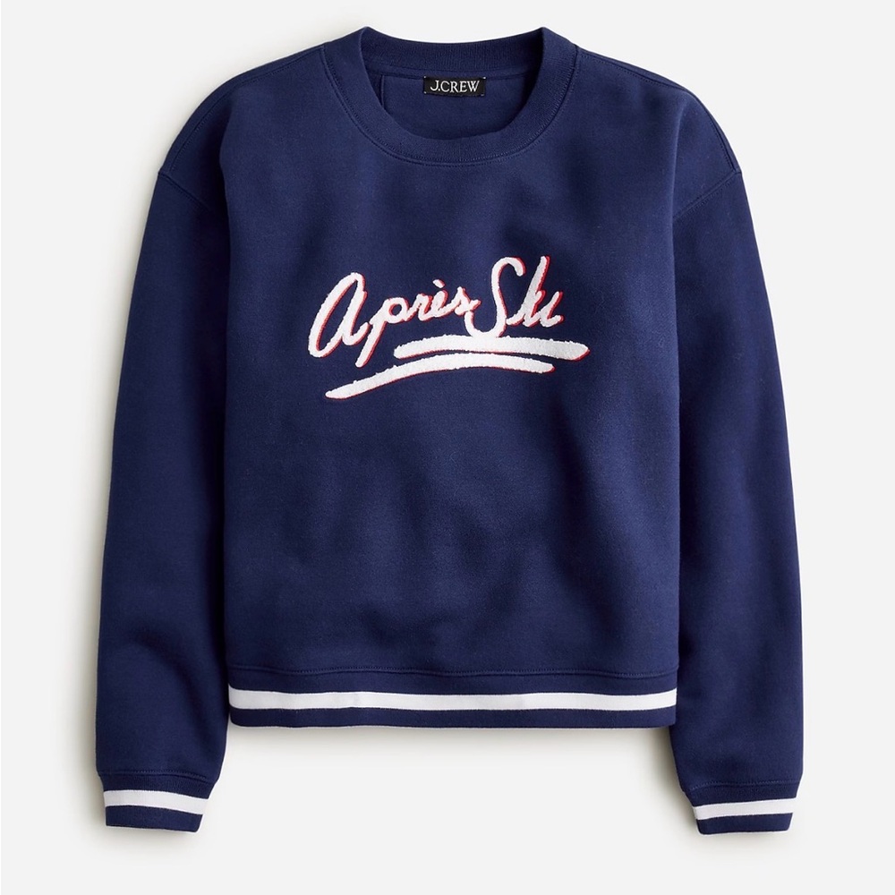 Heritage fleece après-ski graphic sweatshirt  size Small